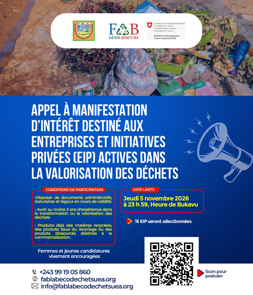 Appel à manifestation d&rsquo;intérêt – Entreprises et initiatives privées actives dans la valorisation des déchets (Lot 3 – EIP)